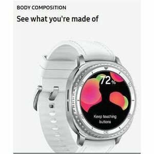 Samsung Galaxy Watch8 Classic SM-L505F Smart Watch - Rounded Square Case Shape - White Body Color - Stainless Steel Body M