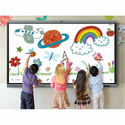 Samsung WA86FX-P 2184.40 mm 4K UHD LCD Collaboration Display - Infrared (IrDA) - Touchscreen - 3840 x 2160 - 450 cd/m² - 1