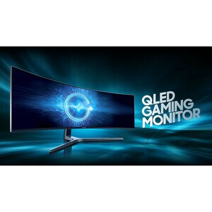 Samsung C49HG90DMU Curved Screen LCD Monitor - 32:9 - Matte Black - 124.2 cm (48.9") Viewable - Quantum Dot LED Backlight 