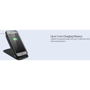 Adesso 10W Max Qi-Certified 2-Coil Foldable Wireless Charging Stand - 5 V DC Input - Input connectors: USB - Overcharge Pr