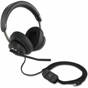 Kensington H2000 Wired Over-the-ear Stereo Headset - Black - Binaural - Ear-cup - 32 Ohm - 20 Hz to 20 kHz - 182.9 cm Cabl