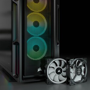 Corsair iCUE 5000T Carcasa para computdora - ATX Placa base admitida - Media Torre - Vidrio templado, Acero - Negro - 6 x 