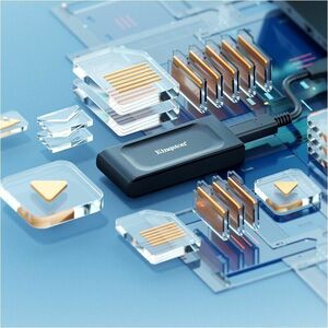 Kingston Tragbar Solid State-Laufwerk - Extern - 2 TB - Schwarz - Speichersystem Unterstütztes Gerät - USB 3.2 (Gen 2) - 1