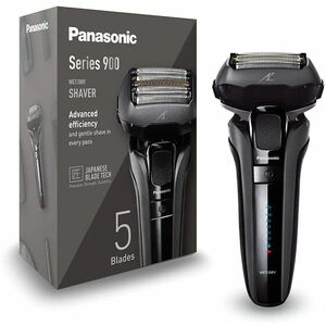 Panasonic ES-LV6U Shaver - Black - 5 x Stainless Steel Blades - 0.83 Hour Maximum Battery Run Time - 1 Hour Maximum Batter