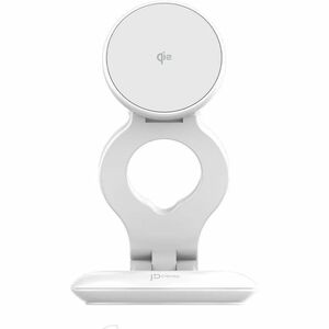 j5create JUPW3415 Induction Charger - White - For iPhone - Input connectors: USB - Magnetic, Foldable, Overheat Protection