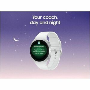 Samsung Galaxy Watch8 SM-L320 Smart Watch - Silver Case Color - White Band Color - Armor Aluminum Case Material - Wireless
