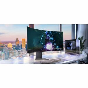 LG UltraGear 45GX950A-B 45" Class 5K2K WUHD Curved Screen Gaming OLED Monitor - 21:9 - Black - 44.5" Viewable - OLED - 512
