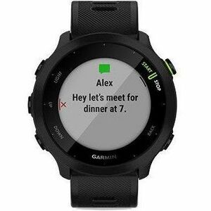 Garmin Forerunner 55 Smartwatch - 42 mm Case Height - 42 mm Case Width - Nero Colore della struttura - Silicone Band Mater
