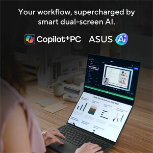 Asus ZenBook Duo UX8407 UX8407AA-SN079W 35.6 cm (14") Touchscreen Detachable Copilot+ PC 2 in 1 Notebook - 3K - 144 Hz - I
