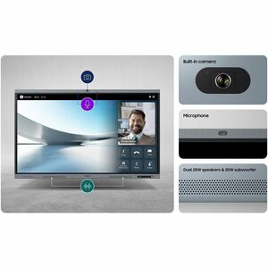 Samsung WA65FX-P 65" 4K UHD LCD Collaboration Display - Infrared - Touchscreen - 3840 x 2160 - 450 cd/m² - 1,200:1 Contras