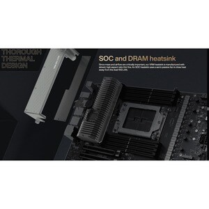Schede madri desktop Asus Pro WS WRX80E-SAGE SE WIFI - AMD WRX80 Chipset - Socket sWRX8 - Estesa ATX - Ryzen Threadripper 