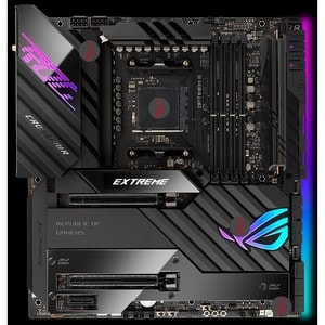 Asus ROG Crosshair VIII Extreme Desktop Motherboard - AMD X570 Chipset - Socket AM4 - Extended ATX - Ryzen 7, Ryzen 7 PRO,