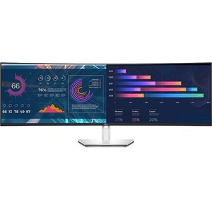 Dell UltraSharp U4924DW 49" Class Dual Quad HD (DQHD) Curved Screen LCD Monitor - 32:9 - 124.5 cm (49") Viewable - In-plan