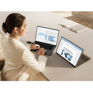 ViewSonic VG1656N 16 Inch 1200p IPS Wireless Portable Monitor with 2 Way Powered 60W USB C, Built-in 4000 mAh Battery and 