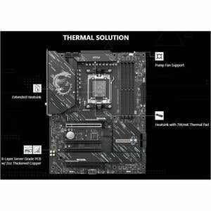 MSI X870 GAMING PLUS WIFI Gaming Desktop Motherboard - AMD X870 Chipset - Socket AM5 - ATX - Ryzen 9, Ryzen 7 Processor Su