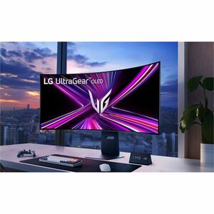 LG UltraGear 45GX950A-B 45" Class 5K2K WUHD Curved Screen Gaming OLED Monitor - 21:9 - Black - 44.5" Viewable - OLED - 512