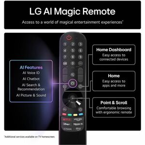 LG evo G5 OLED65G54LW 165.1 cm Smart OLED TV - 4K UHDTV - webOS 25 - Dolby Digital, Dolby Atmos, AI Sound