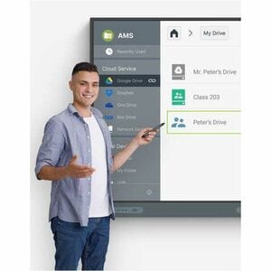 BenQ Board Master RM6504 4K UHD LCD Collaboration Display - ARM Cortex A73 + A53 - 8 GB - Touchscreen - 16:9 Seitenverhält