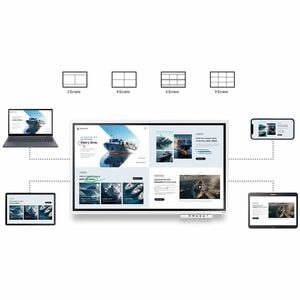 Samsung Flip WM75F 1905 mm 4K UHD LCD Collaboration Display - 3840 x 2160 - 450 cd/m² - 2160p - HDMI