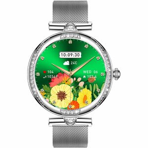 Carneo Seinna HR+ Smart Watch - 11.50 mm Case Thickness - 39.50 mm Case Width - Women - Silver, Rose Gold Body Color - Sil