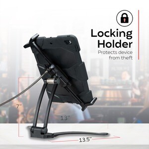 CTA Digital 2-in-1 Security Multi-Flex Tablet Stand and Wall Mount for 7-14 Inch Tablets, including iPad 10.2-inch (7th/ 8