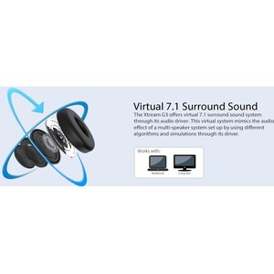 Adesso Xtream G3 Wired Over-the-head Stereo Gaming Headset - Black - Binaural - Circumaural - 20 Ohm - 15 Hz to 20 kHz - 2