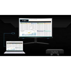 Samsung Odyssey G6 S27BG650EU 27" Class WQHD Curved Screen Smart Gaming LCD Monitor - 16:9 - Black - 68.6 cm (27") Viewabl