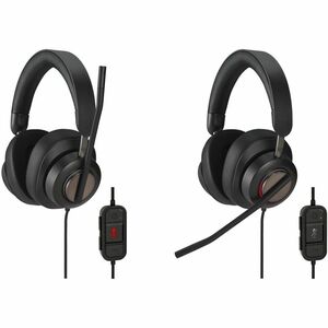 Kensington H2000 Wired Over-the-ear Stereo Headset - Black - Binaural - Ear-cup - 32 Ohm - 20 Hz to 20 kHz - 182.9 cm Cabl