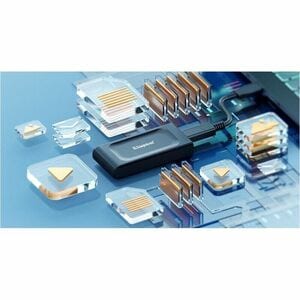Kingston Tragbar Solid State-Laufwerk - Extern - 2 TB - Schwarz - Speichersystem Unterstütztes Gerät - USB 3.2 (Gen 2) - 1