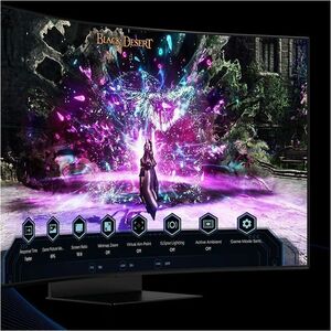 Samsung Odyssey Ark S55CG970NU 55 Zoll Klasse 4K UHD Gekrümmter Bildschirm Smart Gaming Mini-LED-Monitor - 16:9 Format - S