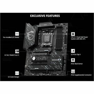 MSI X870 GAMING PLUS WIFI Gaming Desktop Motherboard - AMD X870 Chipset - Socket AM5 - ATX - Ryzen 9, Ryzen 7 Processor Su