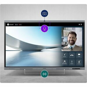Samsung WA86FX-P 2184.40 mm 4K UHD LCD Collaboration Display - Infrared (IrDA) - Touchscreen - 3840 x 2160 - 450 cd/m² - 1