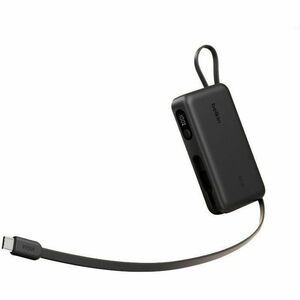 Belkin UltraCharge Power Bank - Black - For iPhone, iPad Air, iPad mini, iPad Pro - 10000 mAh - 45 W - USB Type-C Connecto