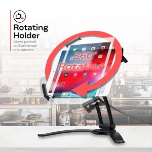 CTA Digital 2-in-1 Security Multi-Flex Tablet Stand and Wall Mount for 7-14 Inch Tablets, including iPad 10.2-inch (7th/ 8