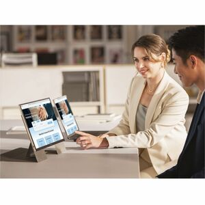ViewSonic VG1656N 16 Inch 1200p IPS Wireless Portable Monitor with 2 Way Powered 60W USB C, Built-in 4000 mAh Battery and 