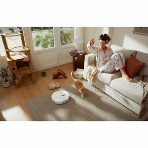 Robot Vacuum Cleaner Roborock Qrevo Plus senza filo - Bianco - 60 W Motore - 330 mL Capacità polvere - 80 mL Capacità serb