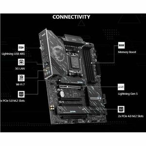 MSI X870 GAMING PLUS WIFI Gaming Desktop Motherboard - AMD X870 Chipset - Socket AM5 - ATX - Ryzen 9, Ryzen 7 Processor Su