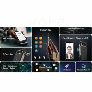 Ulefone Armor 27T Pro+ 256 GB Rugged Smartphone - 17.2 cm (6.8") LCD Full HD Plus 1080 x 2460 - Octa-core (Cortex A76Dual-