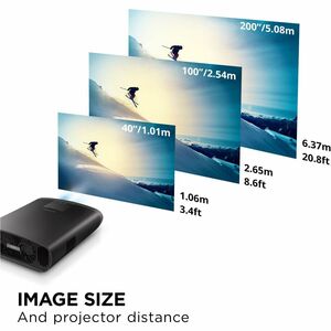ViewSonic X100-4K Deckenmontage LED-Projektor - 16:9 - 3840 x 2160 Piel - 3,000,000:1 Kontrastverhältnis - 1200 lm Helligk