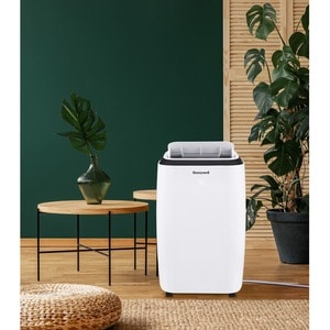 Honeywell HM2CESAWK8 Portable Air Conditioner - 11000 BTU - 500 Sq. Ft. Coverage - Dehumidifier - Remote Control - White