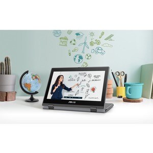 Asus BR1100F BR1100FKA-BP0293XA 29.5 cm (11.6") Touchscreen Rugged Convertible 2 in 1 Notebook - HD - 1366 x 768 - Intel P