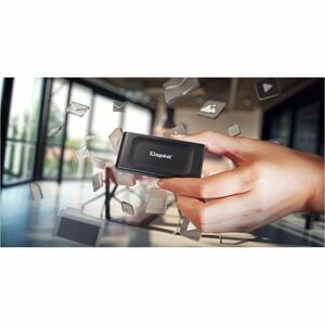 Kingston Tragbar Solid State-Laufwerk - Extern - 2 TB - Schwarz - Speichersystem Unterstütztes Gerät - USB 3.2 (Gen 2) - 1