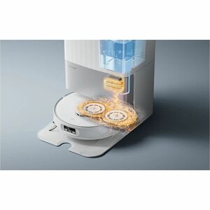 Robot Vacuum Cleaner Roborock Qrevo Edge 5V1 Bagged senza filo - Nero - Pennello - Batteria