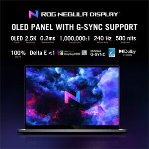 Asus ROG Zephyrus G16 GU605 GU605CW-QR107X 16" Gaming Notebook - 2.5K - Intel Core Ultra 9 285H - 32 GB - 1 TB SSD - Eclip
