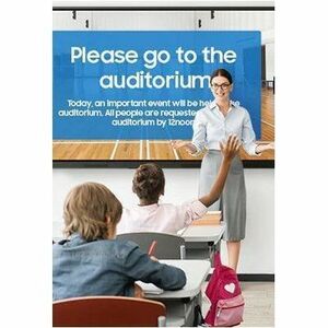 Samsung 75" Interactive eBoard - 75" LCD - Infrared (IrDA) - Touchscreen - 3840 x 2160 - 400 cd/m² - 1,200:1 Contrast Rati