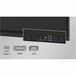 LG CreateBoard 86TR3DQ 2184.40 mm 4K UHD LCD Collaboration Display - ARM Cortex A73 + A53 - 8 GB - Touchscreen - 16:9 Aspe