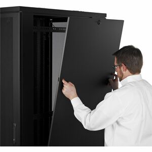 APC NetShelter SV, Server Rack Enclosure, 42U, 600W x 1060 D mm, with Sides, Black, Single Rack Unassembled - 42U Rack Hei
