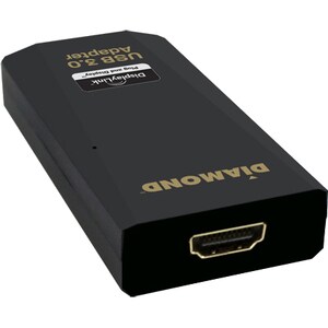Diamond Multimedia USB 3.0 to DVI/HDMI Video Graphics Adapter up to 2560×1440 / 1920×1080 (BVU3500H) - USB 3.0 Female - 1 