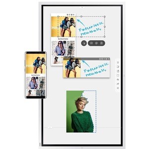 Samsung WM55R-W 1397 mm LCD Digital Signage Display - Touchscreen - 3840 x 2160 - Edge LED - 350 cd/m² - 2160p - USB - HDM