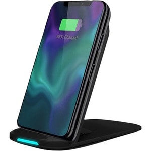 Adesso 10W Max Qi-Certified 2-Coil Foldable Wireless Charging Stand - 5 V DC Input - Input connectors: USB - Overcharge Pr